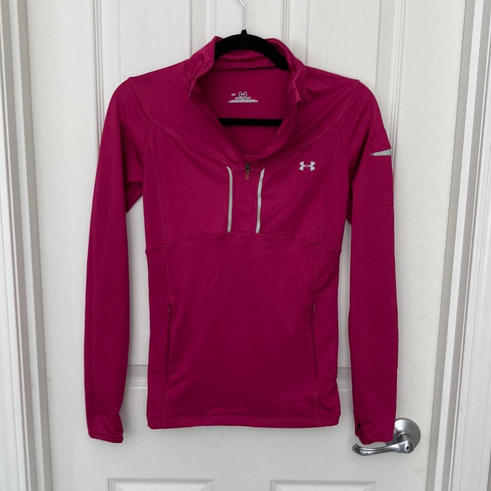 Under Armour coldgear, women’s 1/4 zip athletic top, size XS